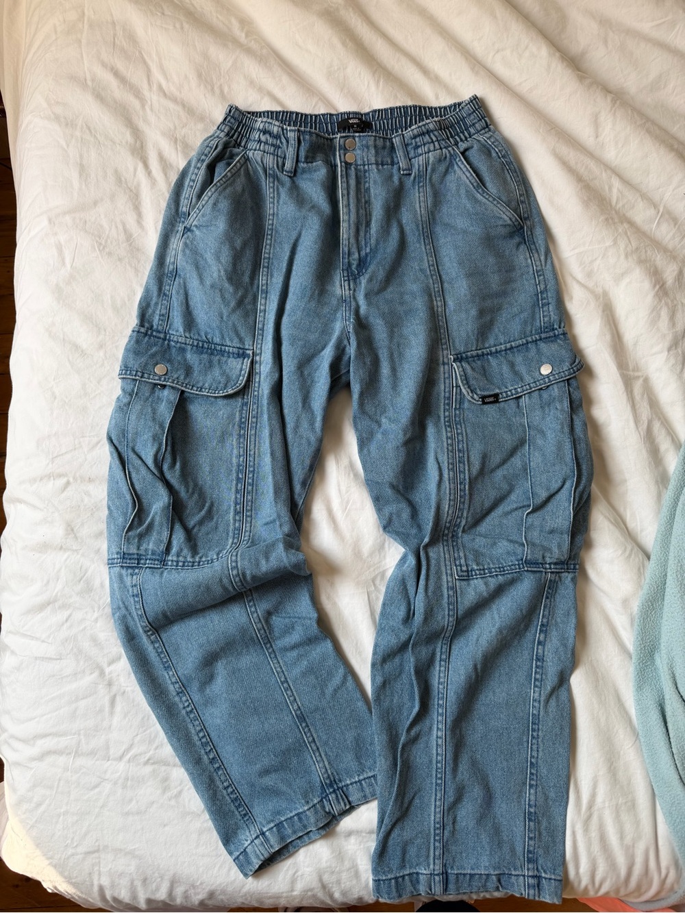 Vans Light Blue Relaxed Cargo Jeans